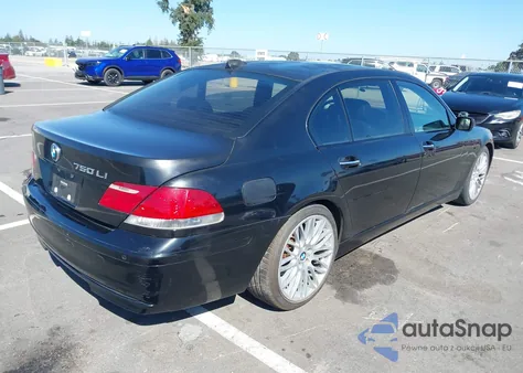 2007 BMW 750Li from USA, damaged, VIN WBAHN83597DT71474